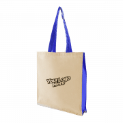 Two Side Color Tote Bag Tote Bag / Non-Woven Bag Bags Earth Day TNW1039LogoHD-beige-blue