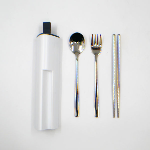 3 in 1 Stainless Steel Cutlery Set With Phone Holder  Household Products Best Deals Cutlery Sets Utensils-with-Phone-Holder_White-Layout