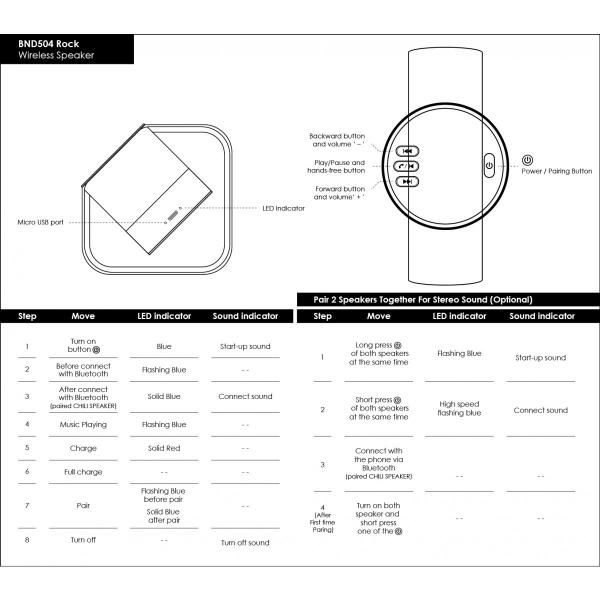 BND504 Rock wireless speaker  Electronics & Technology New Arrivals Speakers bnd504instructions-5-v-01