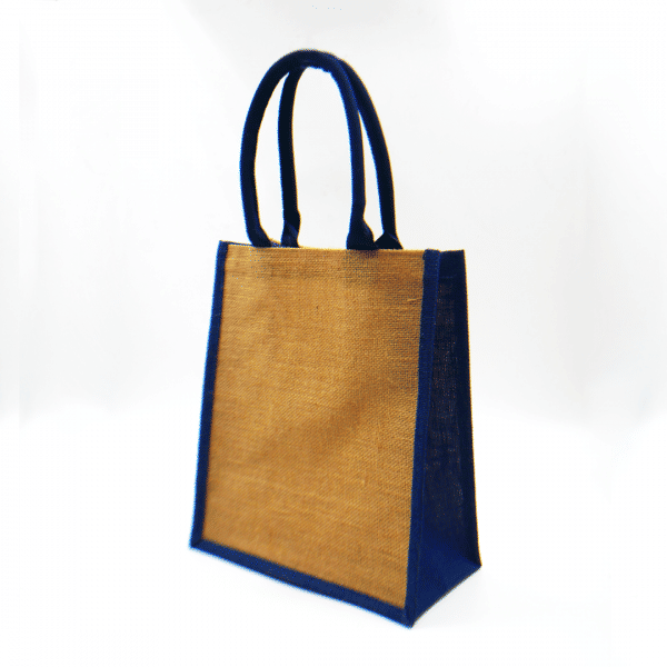 Portrait Jute Bag  Tote Bag / Non-Woven Bag Bags Best Deals Portrait-Jute-Bag-BS1019BLU-1