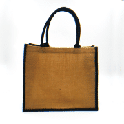 Landscape Jute Bag  Tote Bag / Non-Woven Bag Bags New Arrivals Landscape-Jute-Bag-BS1020BLK