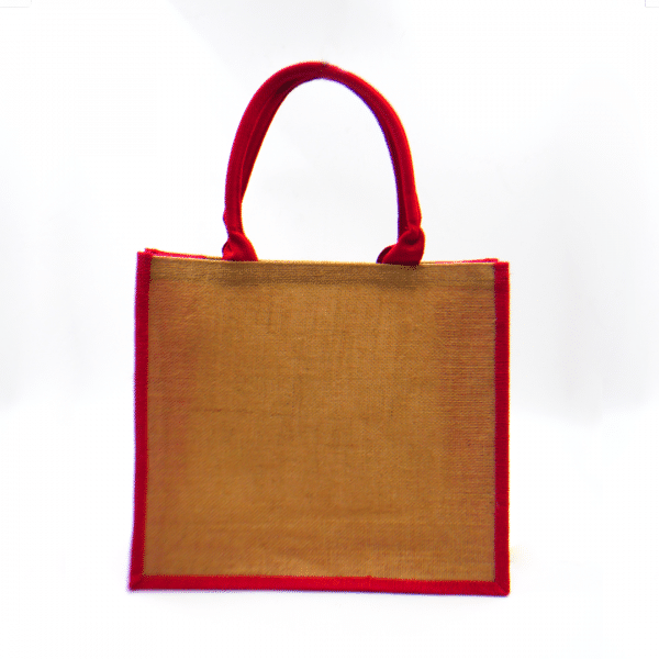 Landscape Jute Bag  Tote Bag / Non-Woven Bag Bags New Arrivals Landscape-Jute-Bag-BS1020RED