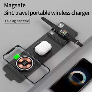 3-in-1 Transparent Foldable Magnetic Dual 15W+15W Wireless Charger Electronics & Technology New Arrivals Powerbanks / Chargers EMP1105-1e
