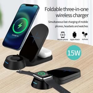 Foldable desk 3-in-1 15W wireless charger  Electronics & Technology New Arrivals Powerbanks / Chargers EMP1106-1e