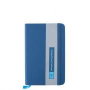 Piquadro A6 Lined Notebook With Fsc Paper & Eco-Friendly Cover Office Supplies Notebooks / Notepads New Arrivals AC5220BIO_BLU