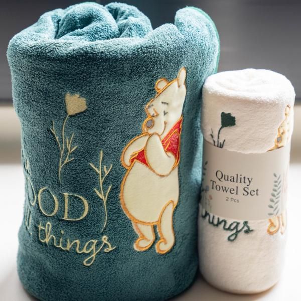 Disney Winnie The Pooh Collection - 2pcs Quality Towel Set  Towels & Textiles Towels New Arrivals WinniethePooh141of1