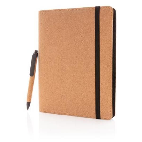 Deluxe cork portfolio A5 with pen Office Supplies Notebooks / Notepads New Arrivals ZNO1081-1