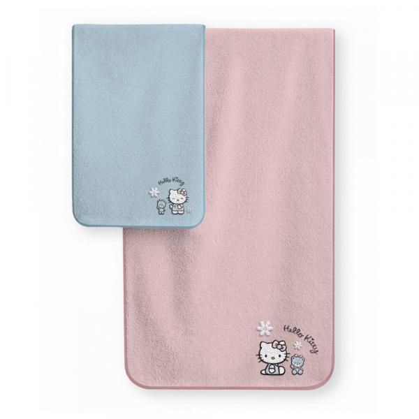 DISNEY HELLO KITTY COLLECTION - 2PCS QUALITY TOWEL SET  Towels & Textiles Towels New Arrivals WBH1018-PIK.jpg