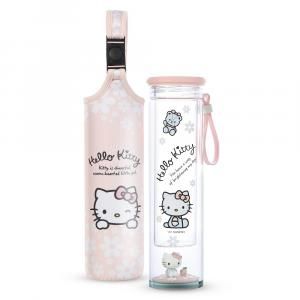 DISNEY HELLO KITTY COLLECTION - 350ML GLASS BOTTLE WITH FIGURINE  Household Products Drinkwares New Arrivals Bottles HDC1180-PIK.jpg