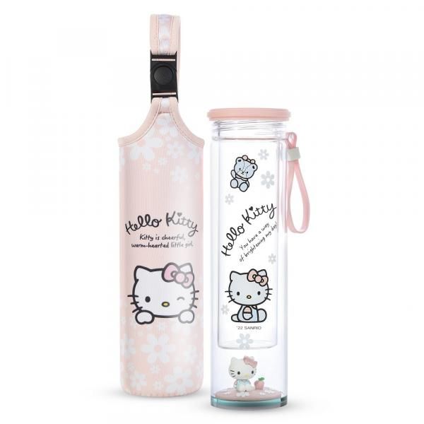 DISNEY HELLO KITTY COLLECTION - 350ML GLASS BOTTLE WITH FIGURINE  Household Products Drinkwares New Arrivals Bottles HDC1180-PIK.jpg