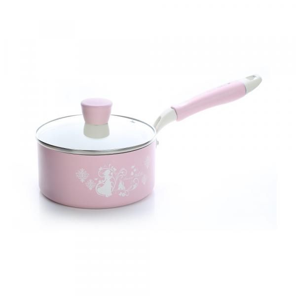 DISNEY PRINCESS POT COLLECTION - 16CM SNOW WHITE SAUCE PAN WITH LID  Household Products Kitchenwares New Arrivals Licensed Products HKO1124-PIK