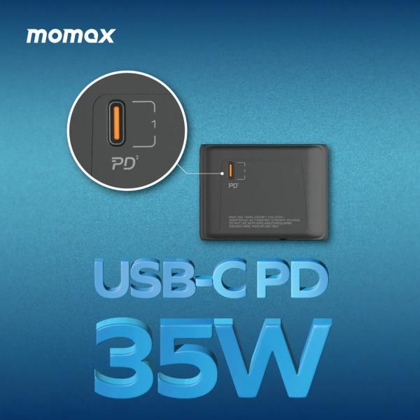 Momax 1-WORLD PD 35W 5-Port + AC Travel Adapter  Electronics & Technology New Arrivals Travel Adaptors EGT1033-05.jpg