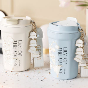 GERM Flower Collection Lily of the valley Octagon Vacuum Tumbler  Household Products Drinkwares New Arrivals Tumblers HDT1045-01.png