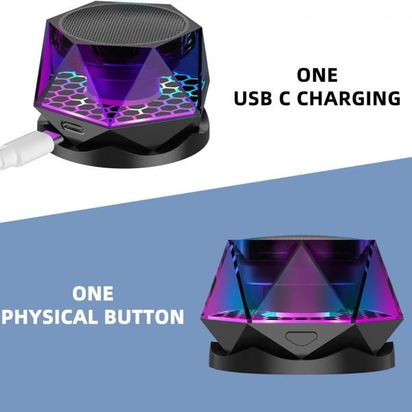 Magnetic Diamond Bluetooth Speaker  Electronics & Technology New Arrivals Speakers EMS1116-02.jpg