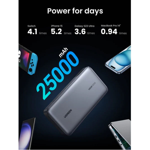 UGREEN Nexode Power Bank 25000mAh 145W  Electronics & Technology New Arrivals Powerbanks / Chargers EMP1140-03.png