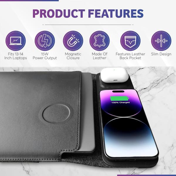 MJS97 4-in-1  MagneticWireless Charging 16 Inch Laptop Sleeve  Computer Bag / Document Bag Bags New Arrivals TDB1049-04.jpg