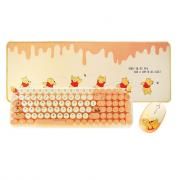 WINNIE Wireless Keyboard with mouse & Desk Mat Set Electronics & Gadgets Computer & Mobile Accessories New Arrivals Licensed Products EMK1023-YLWWirelessKeyboardwithMouseSet-compressed