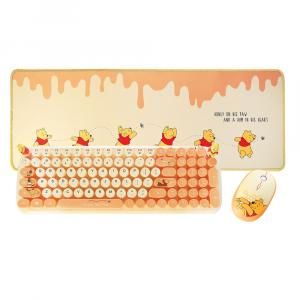 WINNIE Wireless Keyboard with mouse & Desk Mat Set Electronics & Gadgets Computer & Mobile Accessories New Arrivals Licensed Products EMK1023-YLWWirelessKeyboardwithMouseSet-compressed