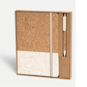 A5 Tie-Closure Notebook & Pen Set  Office Supplies Pen & Pencils New Arrivals Notebooks / Notepads Eco-friendly Gift 1.PNG