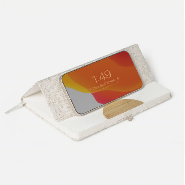 Linen & Bamboo Blend Notebook Set  Office Supplies Pen & Pencils New Arrivals Notebooks / Notepads Eco-friendly Gift 4.PNG