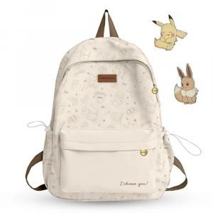 POKEMON Backpack with 2 pcs Iron-On Patch  Haversack Bags New Arrivals THB1578-YLWPOKEMONBackpackwith2pcsIron-OnPatchYellow.jpg