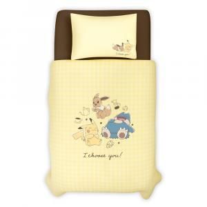 POKEMON Super Single Bedding Set  Towels & Textiles New Arrivals WHM0025-YLWPOKEMONSuperSingleBeddingSetYellow.jpg