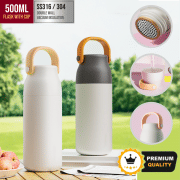 TF500-B2 - FANCY Vacuum Flask with Cup & Handle 500ML  Household Products Drinkwares New Arrivals Bottles / Flasks / Tumblers HDF1046-01.png