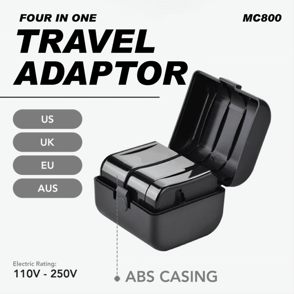 MC800 Travel Adaptor - Come With Plastic Box  Electronics & Gadgets New Arrivals Adaptors EGT1038-05.png