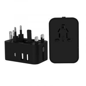 MC801 Travel Adaptor - 2U + 1C - 3.0A Fast Charge  Electronics & Gadgets Travel & Outdoor Accessories Other Travel & Outdoor Accessories New Arrivals Adaptors EGT1040-01.png
