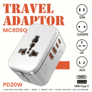 Travel Adaptor - 2U  Electronics & Gadgets Travel & Outdoor Accessories Other Travel & Outdoor Accessories New Arrivals Adaptors EGT1046-03.png