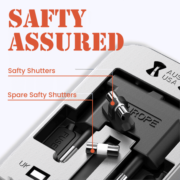 Travel Adaptor - 2U  Electronics & Gadgets Travel & Outdoor Accessories Other Travel & Outdoor Accessories New Arrivals Adaptors EGT1046-06.png