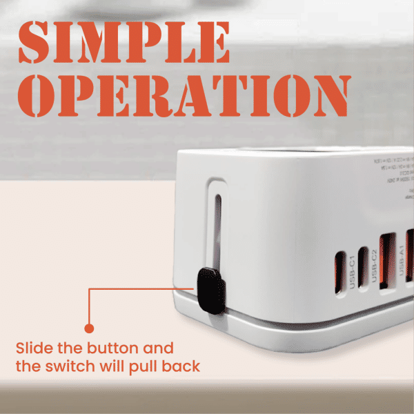Travel Adaptor - 2U  Electronics & Gadgets Travel & Outdoor Accessories Other Travel & Outdoor Accessories New Arrivals Adaptors EGT1046-07.png