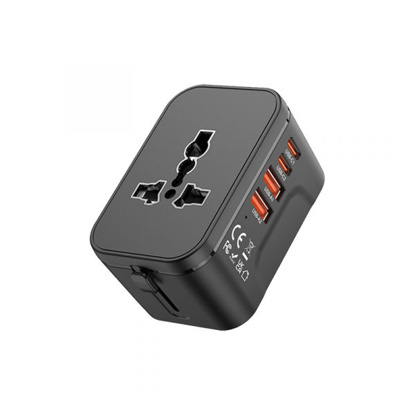 Travel Adaptor - 2U + 2C - 3.4A Fast Charge  Electronics & Gadgets Travel & Outdoor Accessories Other Travel & Outdoor Accessories New Arrivals Adaptors EGT1045-02.png