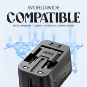 Travel Adaptor - 2U + 2C - 3.4A Fast Charge  Electronics & Gadgets Travel & Outdoor Accessories Other Travel & Outdoor Accessories New Arrivals Adaptors EGT1045-05.png