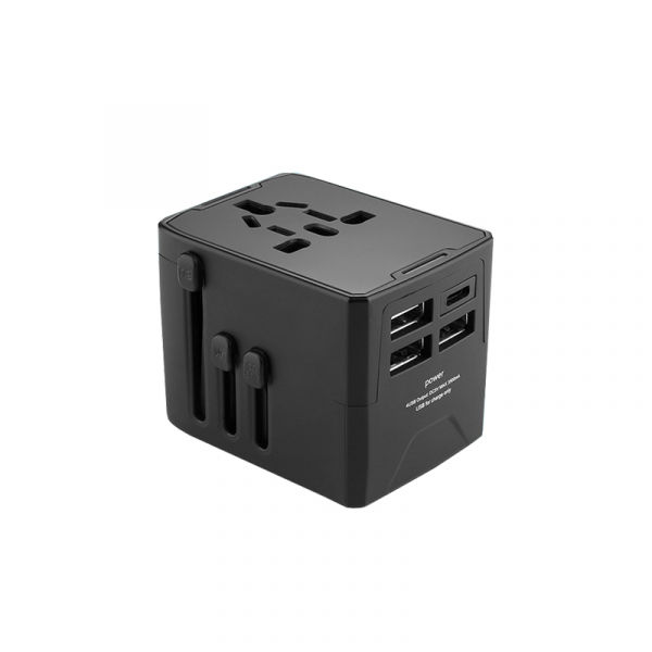 Travel Adaptor - 3U + 1C - 3.5A Fast Charge  Electronics & Gadgets Travel & Outdoor Accessories Other Travel & Outdoor Accessories New Arrivals Adaptors EGT1044-02.png