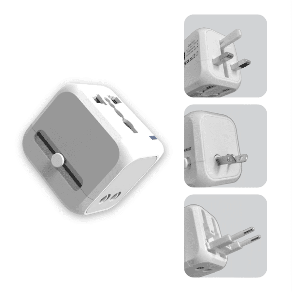 Travel Adaptor - 2U  Electronics & Gadgets Travel & Outdoor Accessories Other Travel & Outdoor Accessories New Arrivals Adaptors EGT1043-02.png