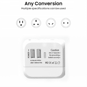 Travel Adaptor - 2U  Electronics & Gadgets Travel & Outdoor Accessories Other Travel & Outdoor Accessories New Arrivals Adaptors EGT1043-04.png