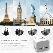 Travel Adaptor - 2U  Electronics & Gadgets Travel & Outdoor Accessories Other Travel & Outdoor Accessories New Arrivals Adaptors EGT1043-05.png