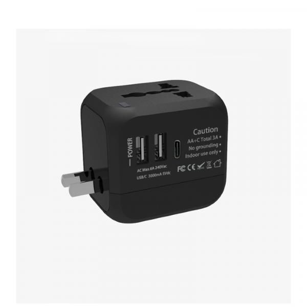Travel Adaptor - 2U + 1C - 3.0A Fast Charge  Electronics & Gadgets Travel & Outdoor Accessories Other Travel & Outdoor Accessories New Arrivals Adaptors EGT1042-02.jpg