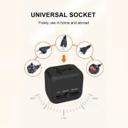 Travel Adaptor - 2U + 1C - 3.0A Fast Charge  Electronics & Gadgets Travel & Outdoor Accessories Other Travel & Outdoor Accessories New Arrivals Adaptors EGT1042-03.jpg