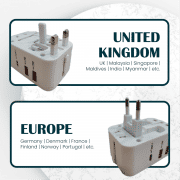 Travel Adaptor - 2U  Electronics & Gadgets Travel & Outdoor Accessories Other Travel & Outdoor Accessories New Arrivals Adaptors EGT1041-05.png