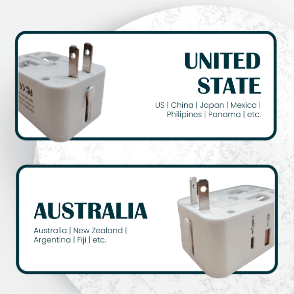 Travel Adaptor - 2U  Electronics & Gadgets Travel & Outdoor Accessories Other Travel & Outdoor Accessories New Arrivals Adaptors EGT1041-06.png