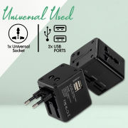 Travel Adaptor - 2 USB - 2.1A Fast Charge  Electronics & Gadgets Travel & Outdoor Accessories Other Travel & Outdoor Accessories New Arrivals Adaptors EGT1039-01.jpg