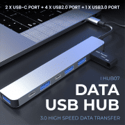 5U + 2C USB Hub  Electronics & Gadgets Others Computer & Mobile Accessories Gadget New Arrivals EMU1011-03.png