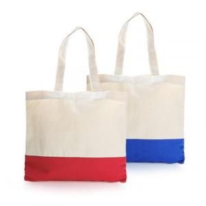 Apdox Two - Tone Canvas Tote Bag Tote Bag / Non-Woven Bag Bags NATIONAL DAY Eco Friendly TNW1020-GRP