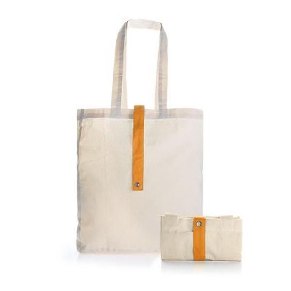 Foldable Cotton Tote Bag Tote Bag / Non-Woven Bag Bags RACIAL HARMONY DAY Earth Day TNW1024ORG