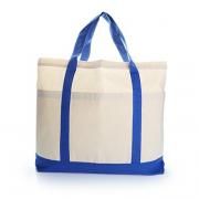 Voltrax Two - Tone Cotton Blue Tote Bag Tote Bag / Non-Woven Bag Bags Best Deals TNW1022