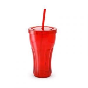 Overla Tumbler With Straw Household Products Drinkwares Best Deals CLEARANCE SALE UTB1005Red