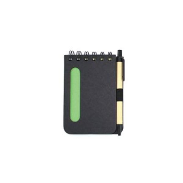 Eco-Friendly Notebook With Pen Eco Friendly ZNO1015_green