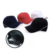 Brushed Cotton Cap w Piping Sandwich Silver Buckle-AP Headgears cap1104